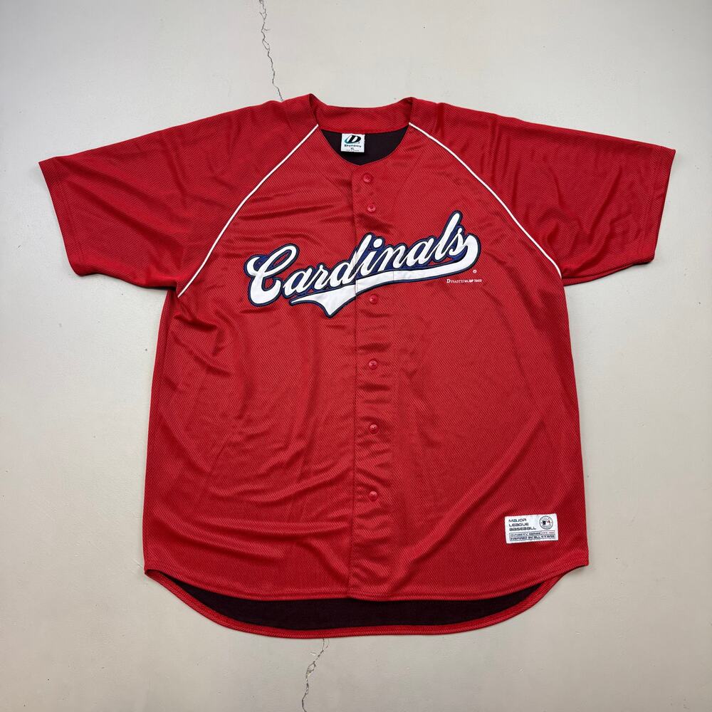 Men’s Vintage 2002 Dynasty MLB Cardinals Basball Jersey